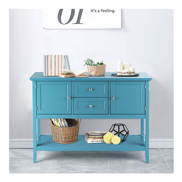 Buffet Sideboard Cabinet With 2 Drawers And Storage Cupboard