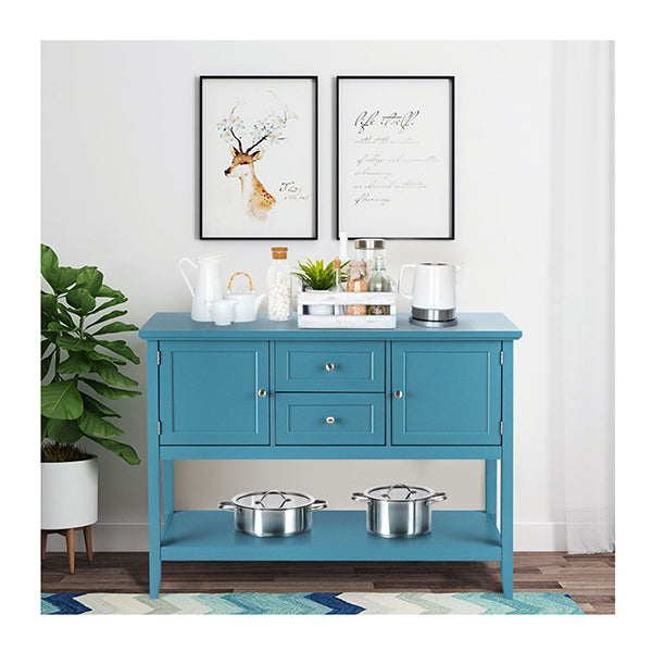 Buffet Sideboard Cabinet With 2 Drawers And Storage Cupboard