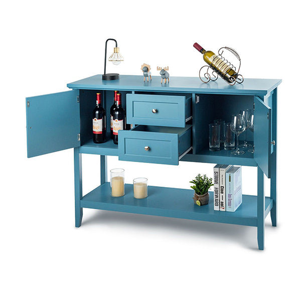 Buffet Sideboard Cabinet With 2 Drawers And Storage Cupboard
