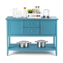 Buffet Sideboard Cabinet With 2 Drawers And Storage Cupboard