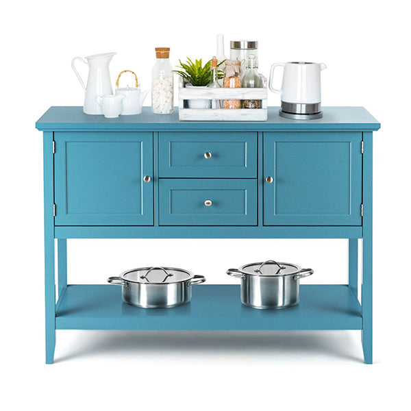 Buffet Sideboard Cabinet With 2 Drawers And Storage Cupboard