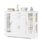 Buffet Sideboard With 2 Drawers 3 Cabinets For Kitchen Living Room