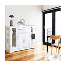 Buffet Sideboard With 2 Drawers 3 Cabinets For Kitchen Living Room