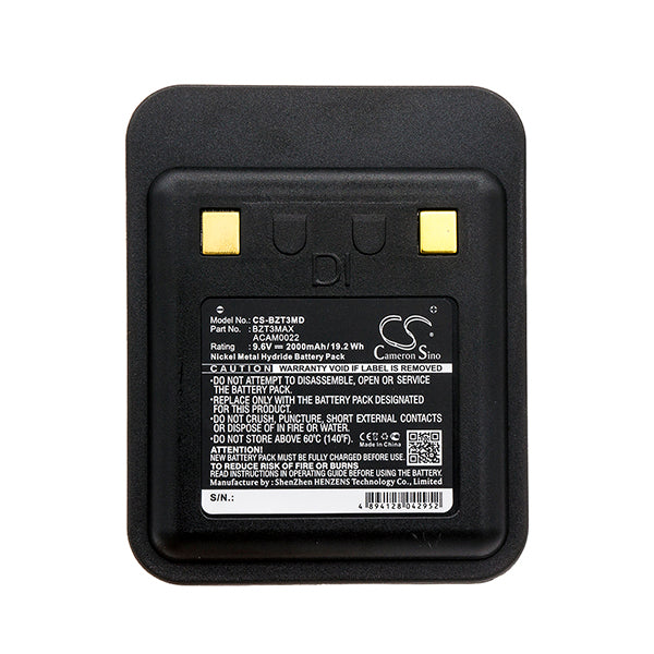 Cameron Sino Cs Bzt3Md 2000Mah Replacement Battery For Bullard