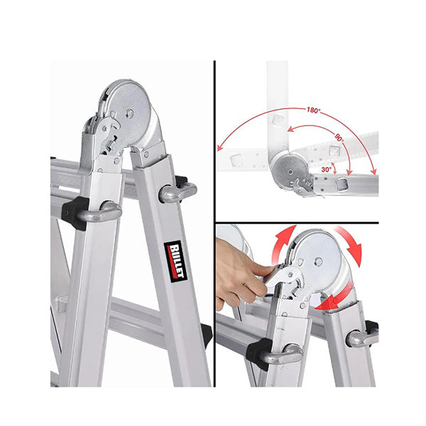 Bullet Folding Aluminium Multipurpose Ladder Workshelf Platform