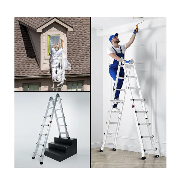 Bullet Folding Aluminium Multipurpose Ladder Workshelf Platform