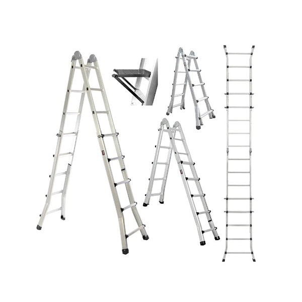 Bullet Folding Aluminium Multipurpose Ladder Workshelf Platform
