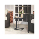 C Shaped Modern Metal Side Table With Adjustable Foot Pads