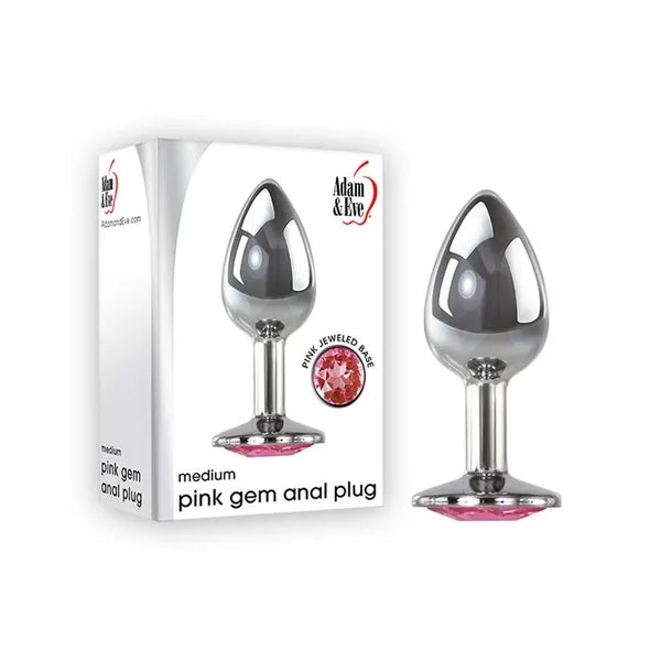 Adam And Eve Pink Gem Anal Plug
