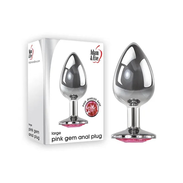 Adam And Eve Pink Gem Anal Plug