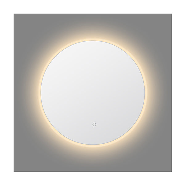 Antifog 800Mm Led Light 15Mm Frame Bathroom Mirror Wall Mounted Round