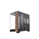Antec C8 Curve Wood Eatx Atx Seamless View Front Side Black Case