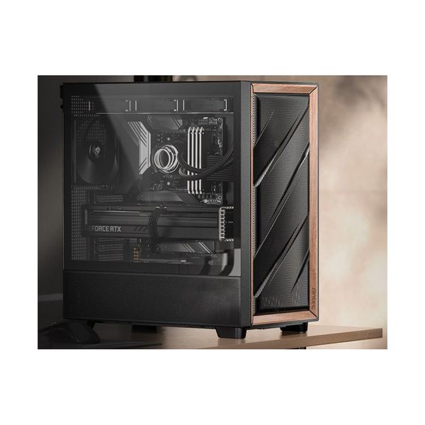 Antec Flux Atx  Black Premium Walnut Trim Performance Fans
