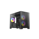 Antec Flux M Micro Atx Itx Tg Side 5 Slots Compact Microatx Case