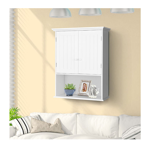 Multi Purpose Wall Cabinet Storage With 2 Door For Bathroom