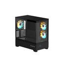 Gigabyte C201 Panoramic Mid Tower Mini Itx M Atx Black Cpu Case