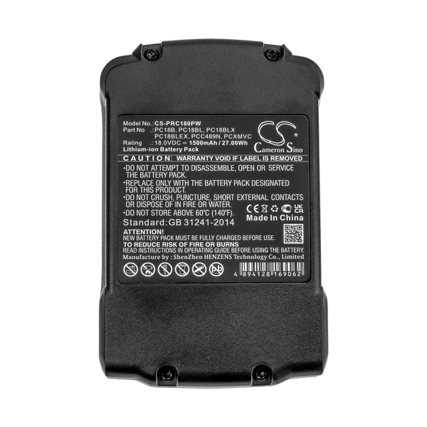 Cameron Sino 18V Replacement Battery For Porter Cable Power Tools