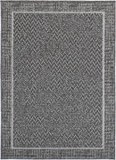 Moonlit Bloom Black Natural Rug