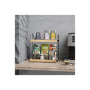 2 Tier Wooden Coffee Station Rack Organiser