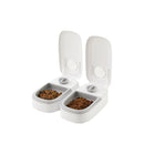 2 Meal Automatic Pet Feeder With Timer Dual Bowl 700Ml