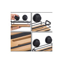 2 Pack Rectangular Bamboo Corner Shower Caddy Shelf Basket Rack