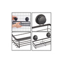 2 Pack Rectangular Corner Shower Caddy Shelf Basket Rack