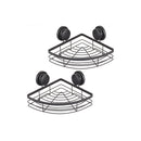 2 Pack Round Corner Shower Caddy Shelf Basket Rack
