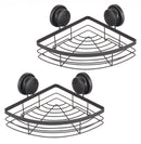 2 Pack Round Corner Shower Caddy Shelf Basket Rack