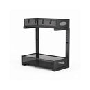 2 Tier Under Sink Organiser Pull Out Sliding Cabinet Storage