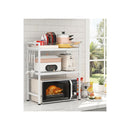 3 Tier Microwave Oven Rack Adjustable Metal Kitchen Shelf Stand
