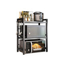 3 Tier Microwave Oven Rack With Adjustable Metal Kitchen Shelf Stand