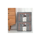 3 Pack Large Clothes Storage Bins With Lids 66L