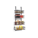 4 Tier Adjustable Baskets Over Door Pantry Organiser