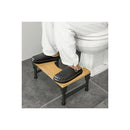 Bamboo Toilet Stool Foldable And Adjustable Height