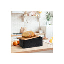 Bread Bin With Bamboo Lid Used As Chopping Board