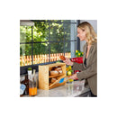 Double Layer Bamboo Bread Box For Kitchen Counter