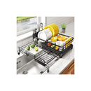 Expandable Dish Drying Rack With Drainage Spout