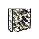 Freestanding Metal Wine Rack For 25 Bottles
