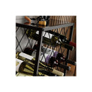 Freestanding Metal Wine Rack For 25 Bottles