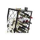 Freestanding Metal Wine Rack For 25 Bottles