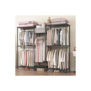 Heavy Duty Clothing Garment Rack Organiser With Hanging Rods