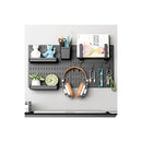 Wall Organiser Kit 2 Black Modular Pegboards