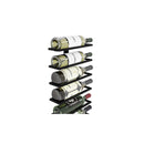 2 Pcs Metal Wall Mount Wine Rack For 10 Bottles