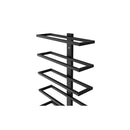 2 Pcs Metal Wall Mount Wine Rack For 10 Bottles