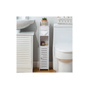 Slim Bathroom Cabinet With Toilet Paper Holder