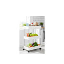 Slim Storage Cart Organiser Trolley With Wheels 3 Tier