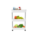 Slim Storage Cart Organiser Trolley With Wheels 3 Tier