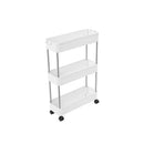 Slim Storage Cart Organiser Trolley With Wheels 3 Tier