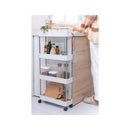 Slim Storage Cart Organiser Trolley With Wheels