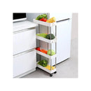 Slim Storage Cart Organiser Trolley With Wheels